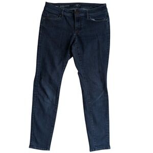 Ann Taylor Loft Curvy Super Skinny Jeans Dark Wash Indigo Petite 27/4P